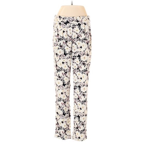 High Waisted Floral Joggers